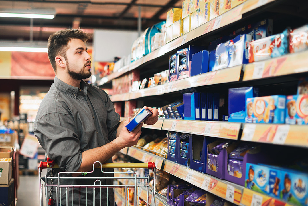 Choix des produits dans un supermarché