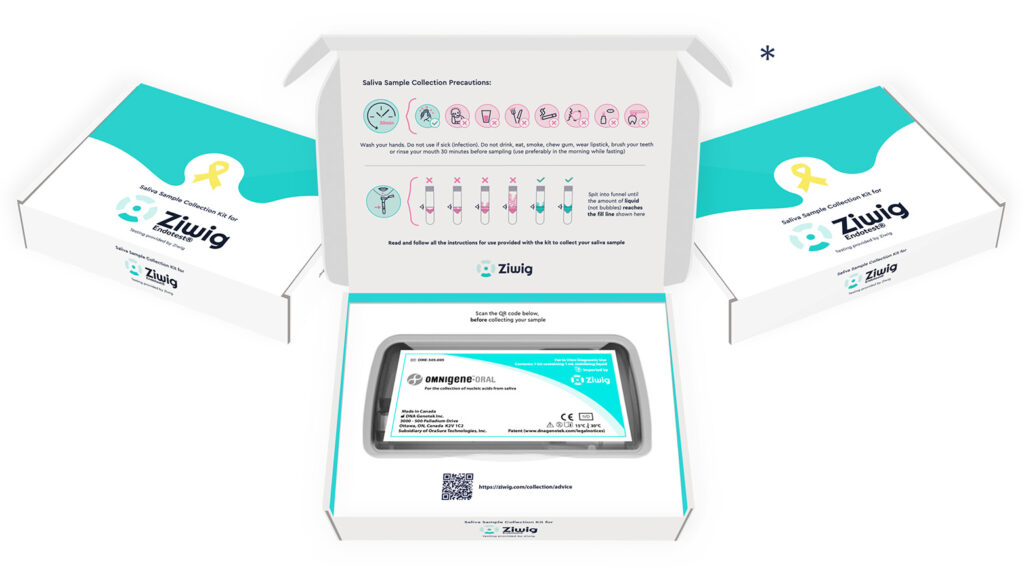 Kit de prélèvement salivaire Endotest® pour le diagnostic de l'endométriose.